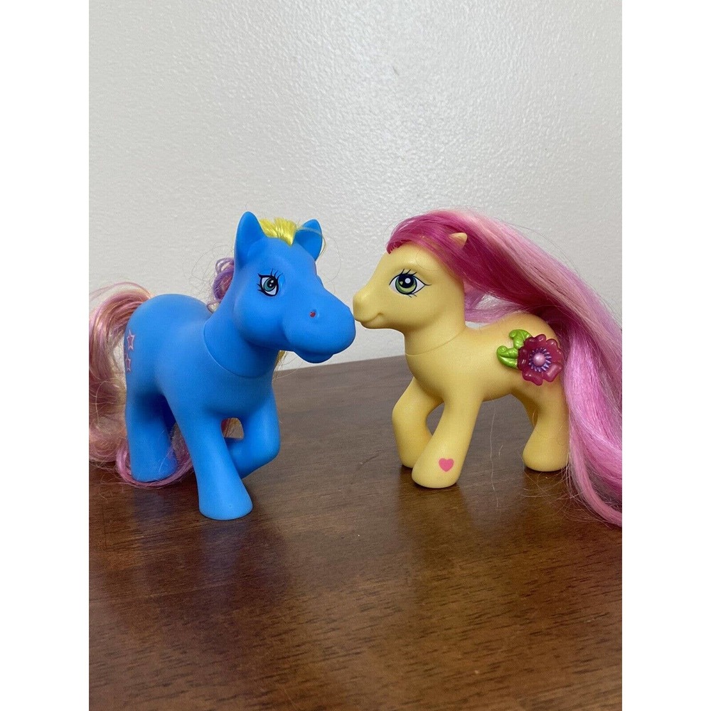 My Little Pony Royal Bouquet Yellow Pink 3-D Flower Crystal Design G3 MLP Blue